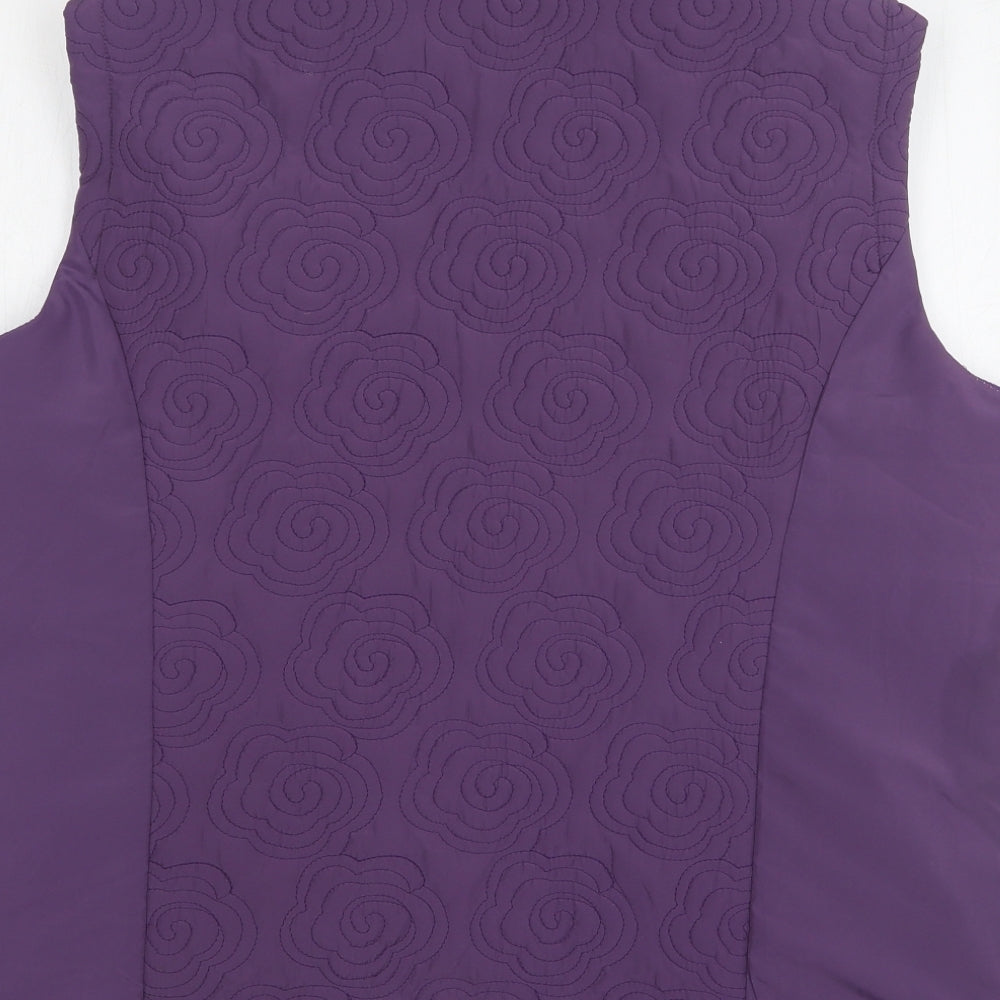 Honor Millburn Womens Purple Gilet Coat Size 18