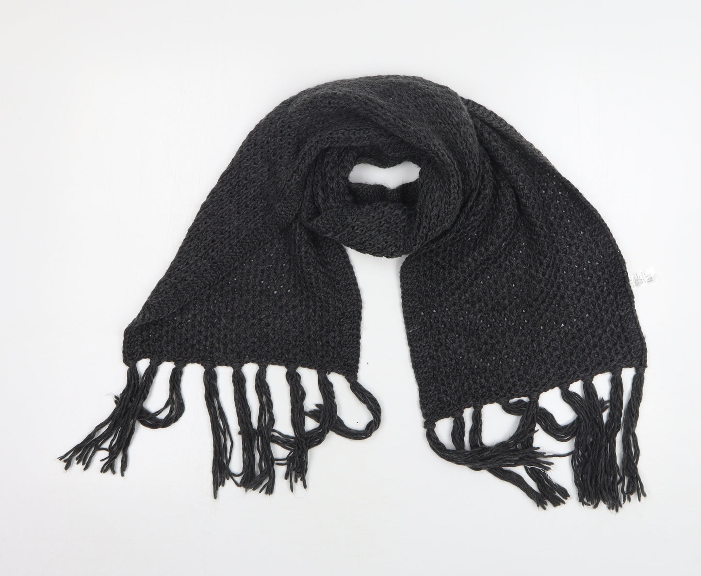 Preworn Womens Grey Acrylic Scarf