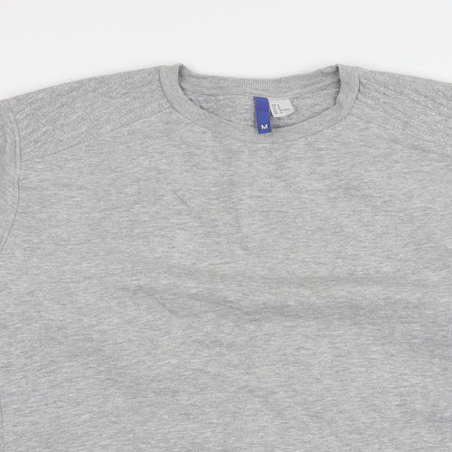 H&M Mens Grey Cotton Pullover Sweatshirt Size M
