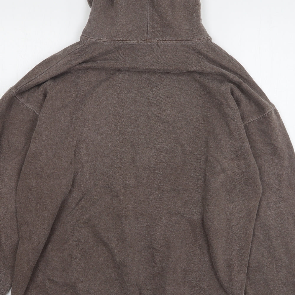 Boohoo Mens Brown Polyester Pullover Hoodie Size M
