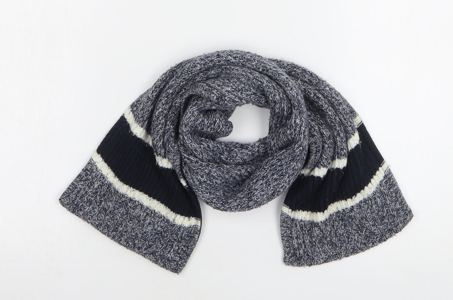 Preworn Unisex Blue Polyester Scarf