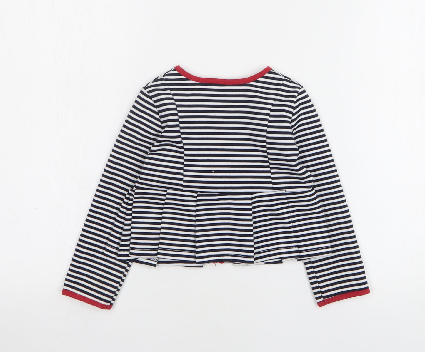 Mayoral Girls Blue Striped Jacket Size 24 Months