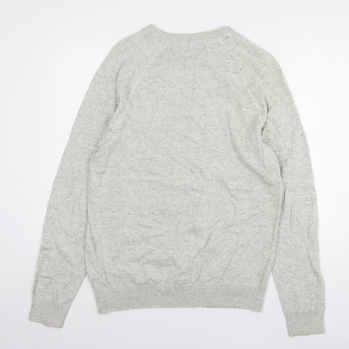 H&M Mens Grey Cotton Pullover Sweatshirt Size M