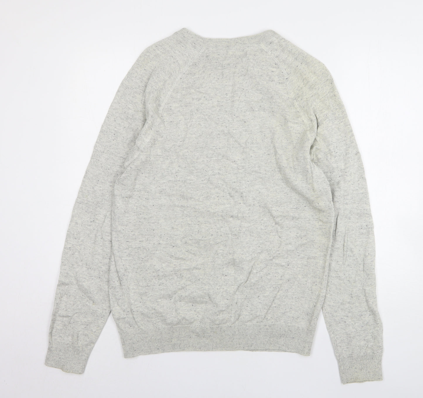 H&M Mens Grey Cotton Pullover Sweatshirt Size M