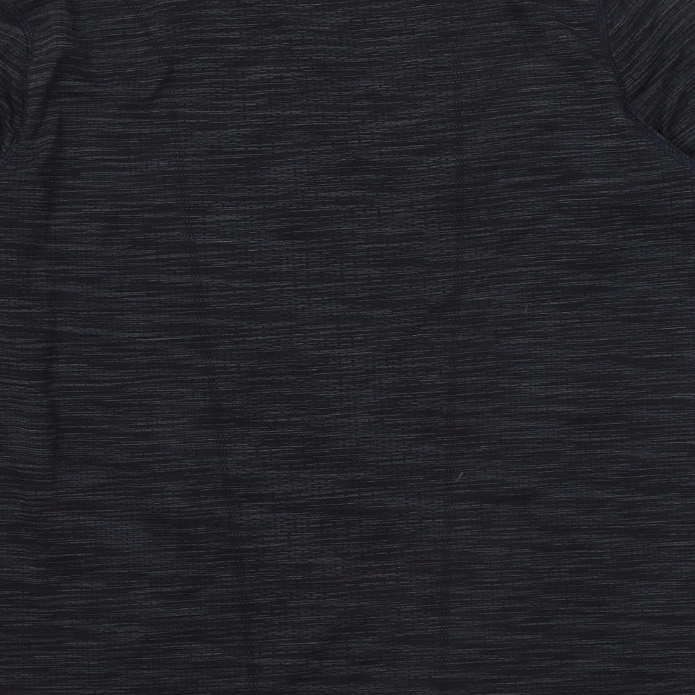 Under armour Mens Black Polyester Basic T-Shirt Size M Round Neck
