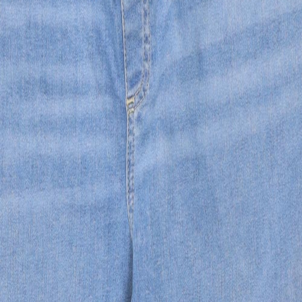 ASOS Womens Blue Cotton Skinny Jeans Size 14 L29 in Regular