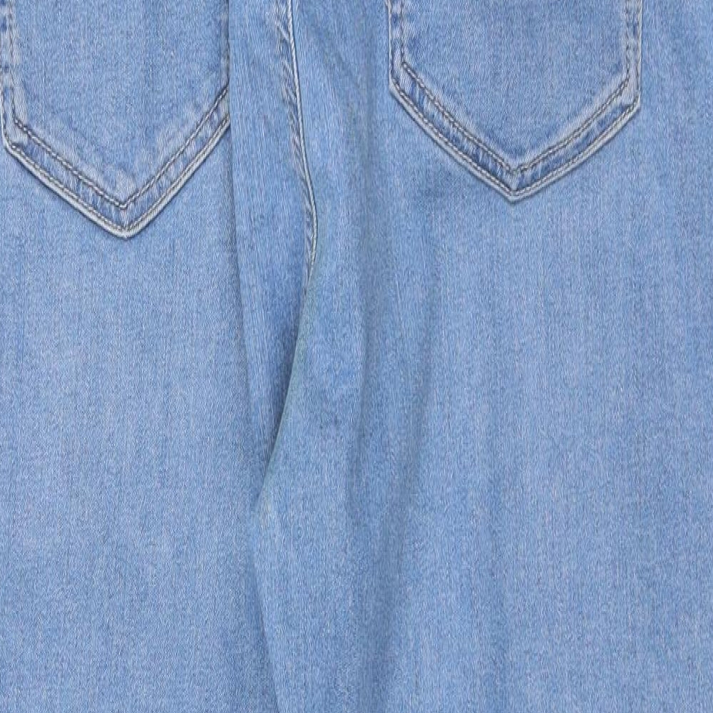 ASOS Womens Blue Cotton Skinny Jeans Size 14 L29 in Regular