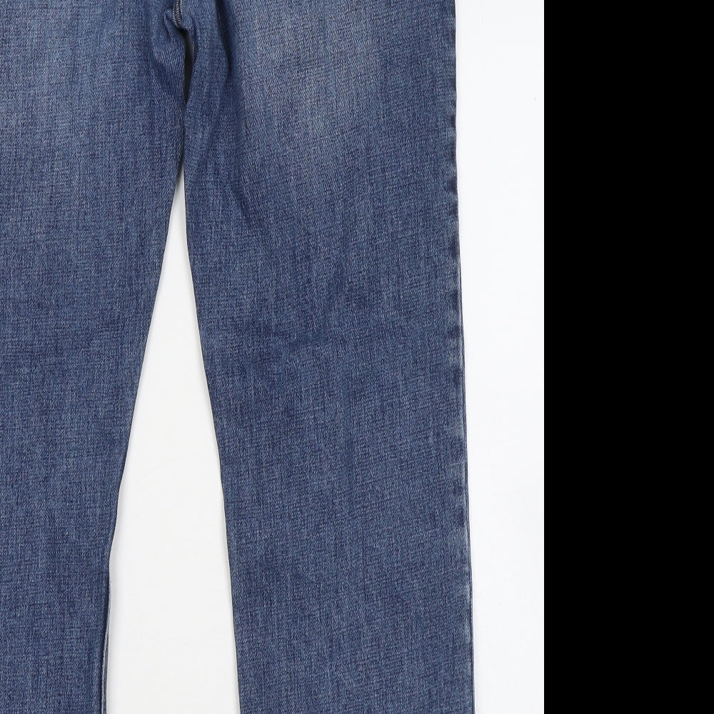 NEXT Mens Blue Cotton Straight Jeans Size 34 in L30 in Regular