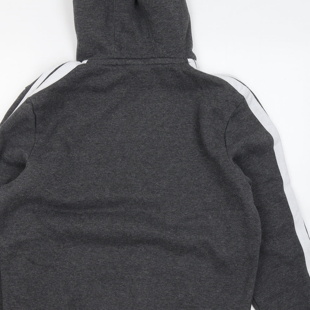 Lonsdale Mens Grey Cotton Pullover Hoodie Size S