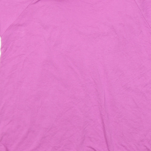 Emreco Womens Pink Viscose Basic T-Shirt Size 12 Round Neck