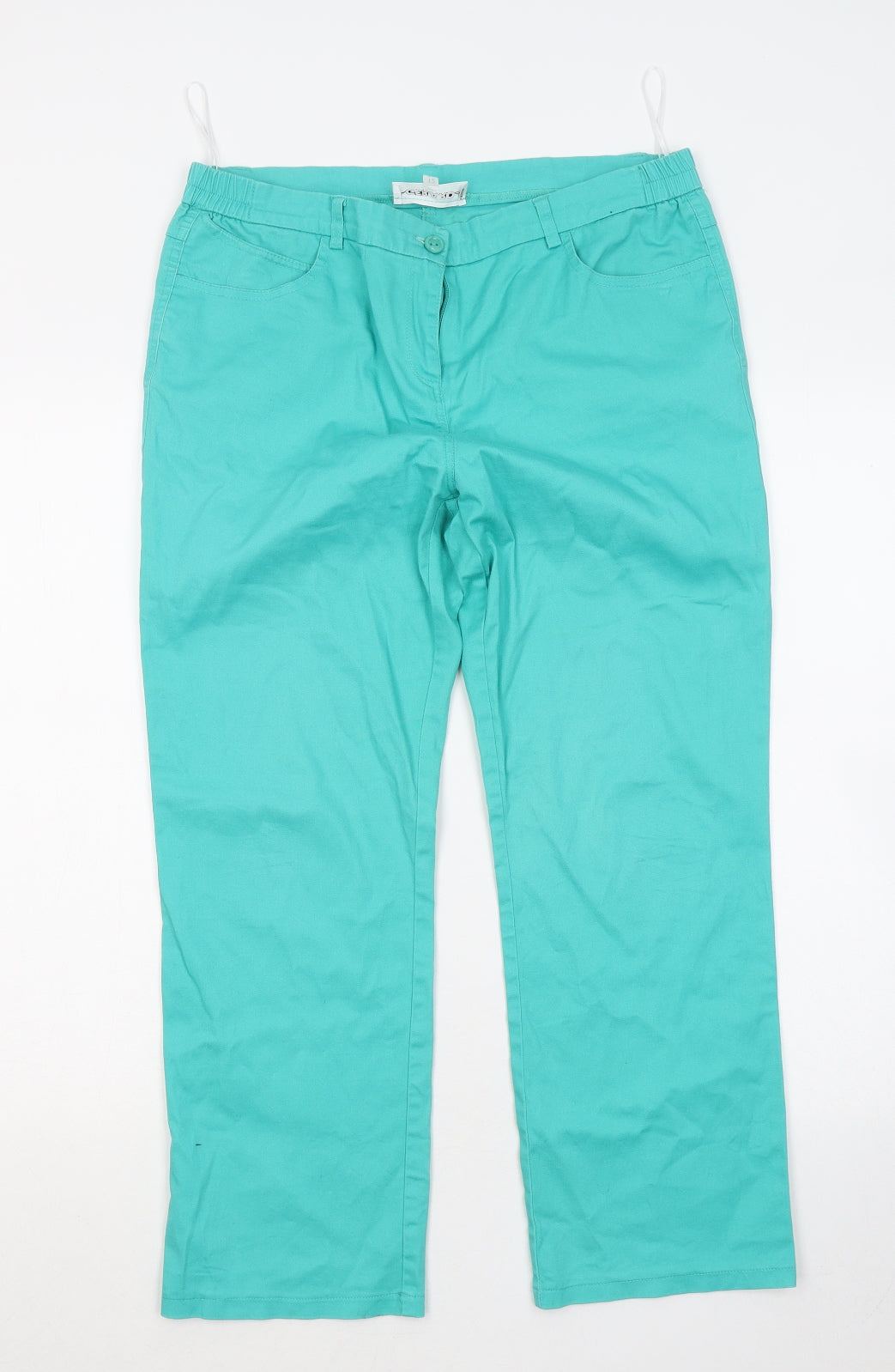 Gerard Womens Blue Cotton Chino Trousers Size 12 L24 in Regular