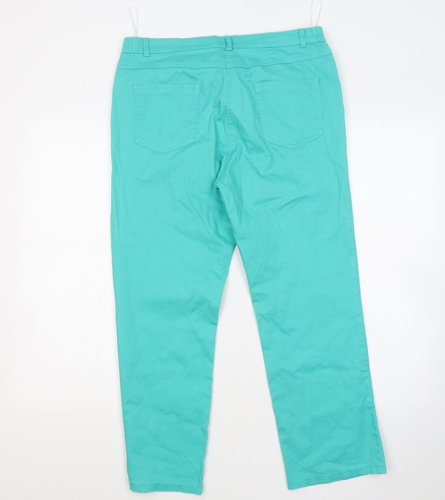 Gerard Womens Blue Cotton Chino Trousers Size 12 L24 in Regular