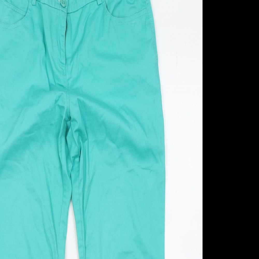 Gerard Womens Blue Cotton Chino Trousers Size 12 L24 in Regular