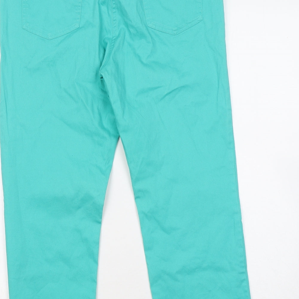 Gerard Womens Blue Cotton Chino Trousers Size 12 L24 in Regular