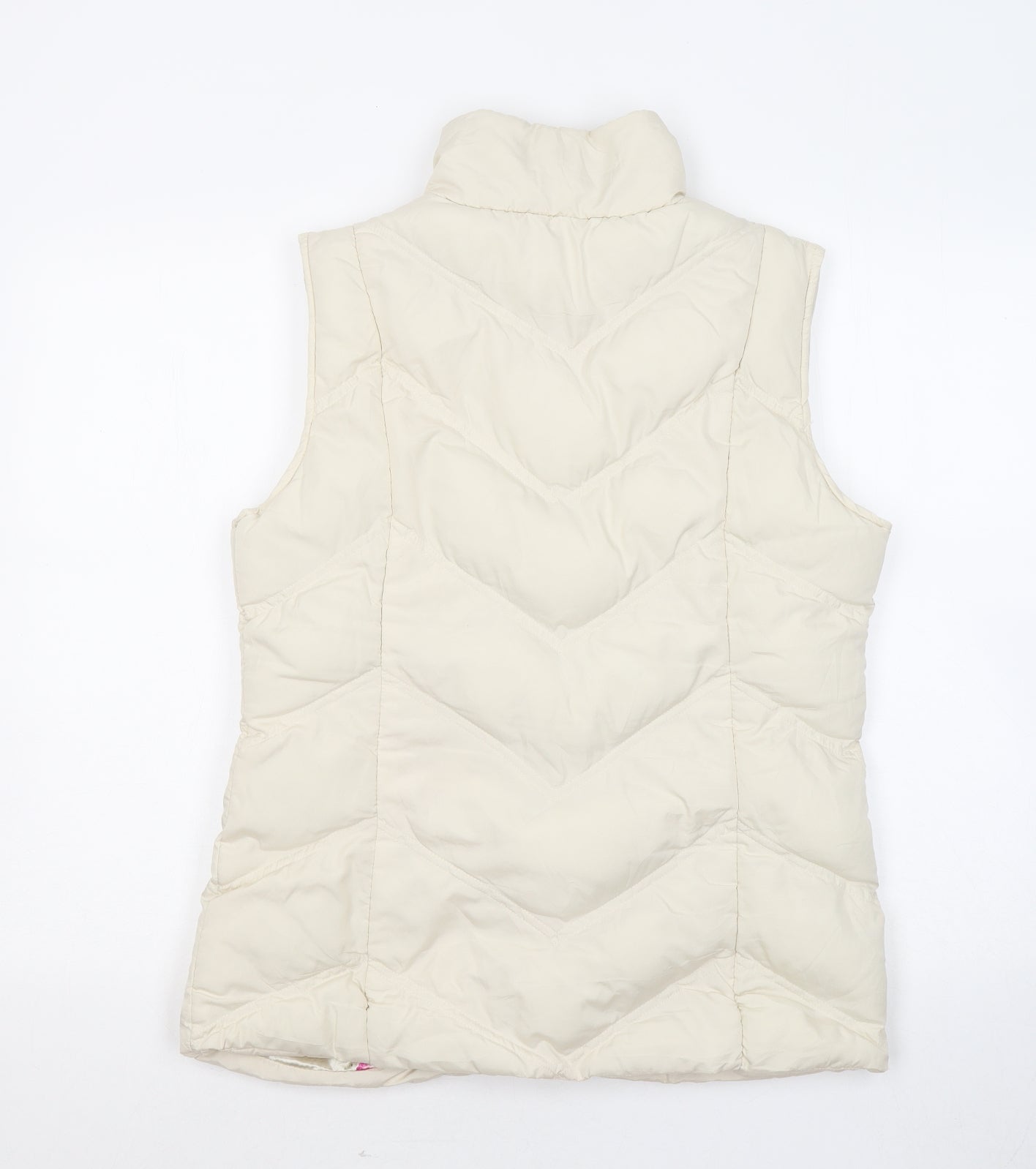 Dunnes Stores Womens Ivory Gilet Jacket Size 12