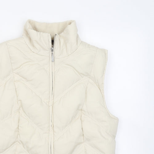 Dunnes Stores Womens Ivory Gilet Jacket Size 12