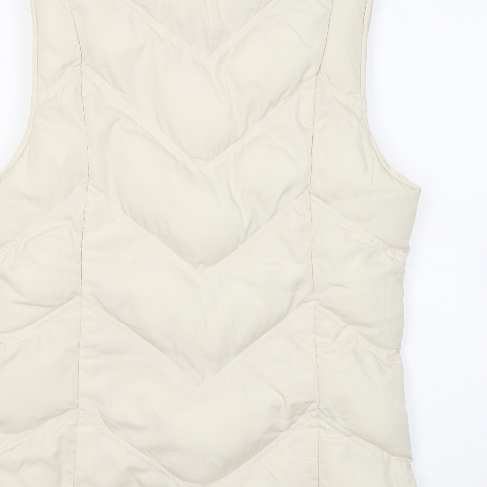 Dunnes Stores Womens Ivory Gilet Jacket Size 12