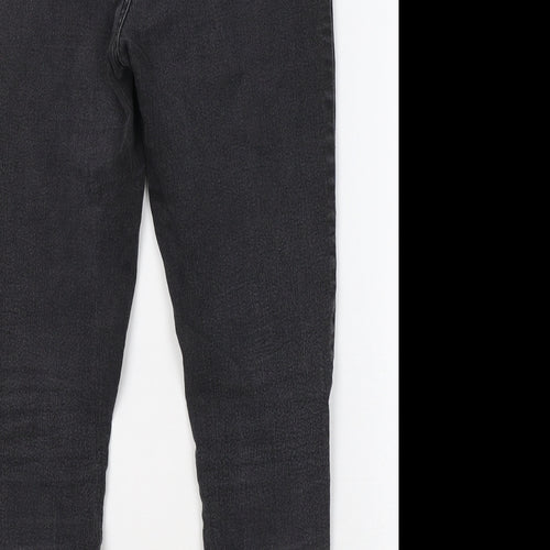 New Look Womens Black Cotton Skinny Jeans Size 12 L24 in Regular