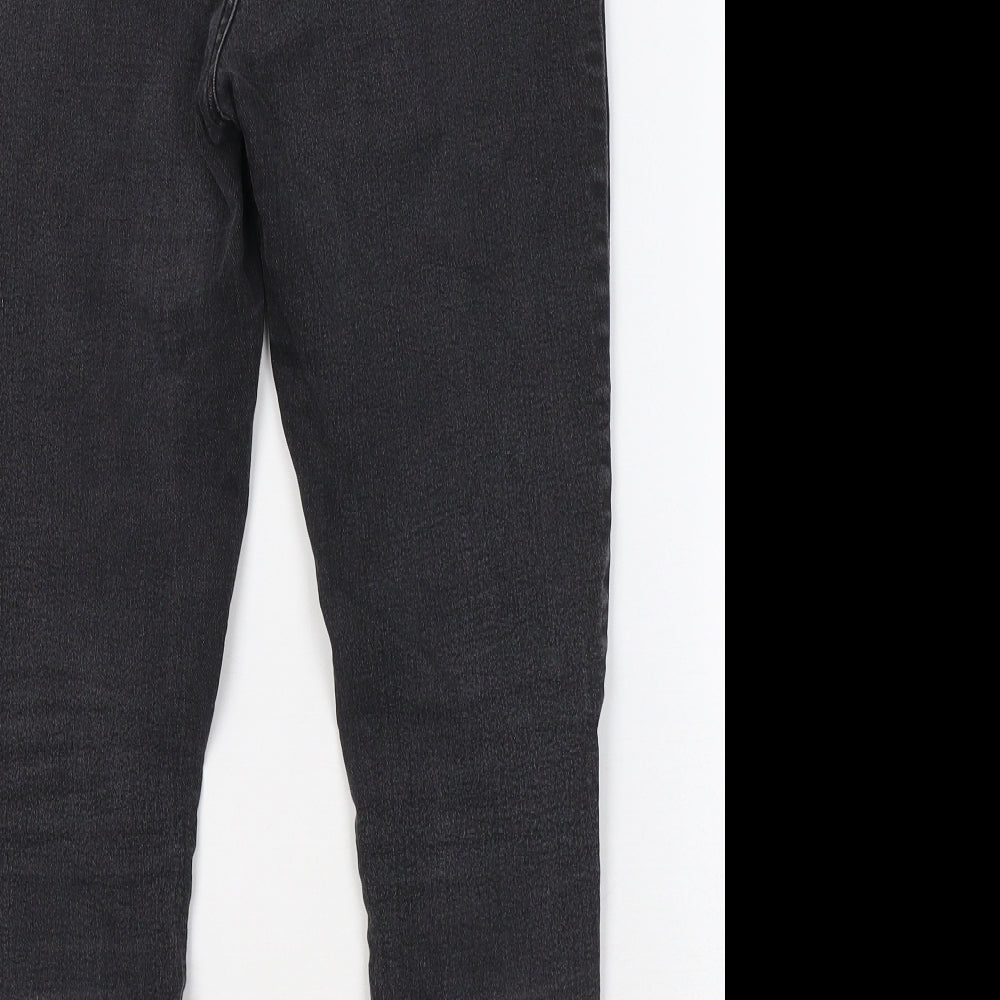 New Look Womens Black Cotton Skinny Jeans Size 12 L24 in Regular