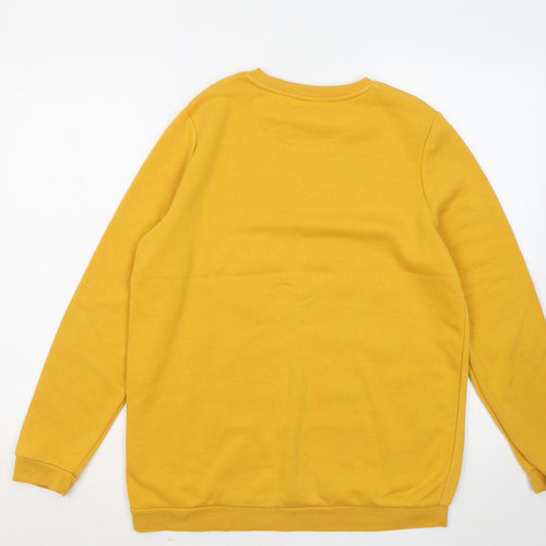 Primark Girls Yellow Cotton Pullover Sweatshirt Size 14 Years - Urban Adventures