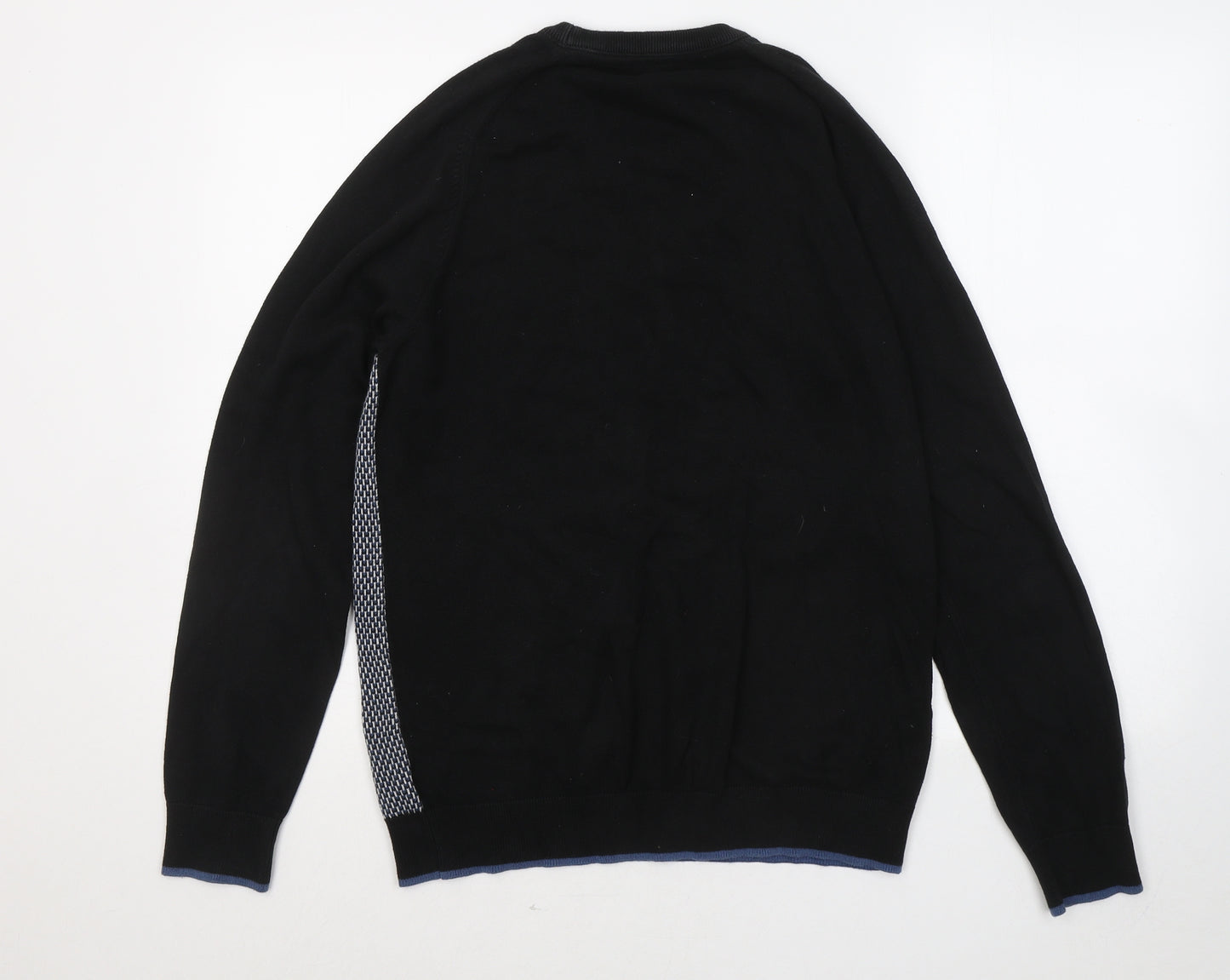 NEXT Womens Black Round Neck Cotton Pullover Jumper Size M