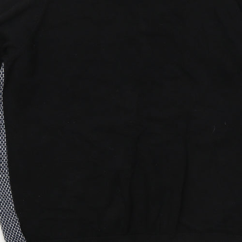 NEXT Womens Black Round Neck Cotton Pullover Jumper Size M