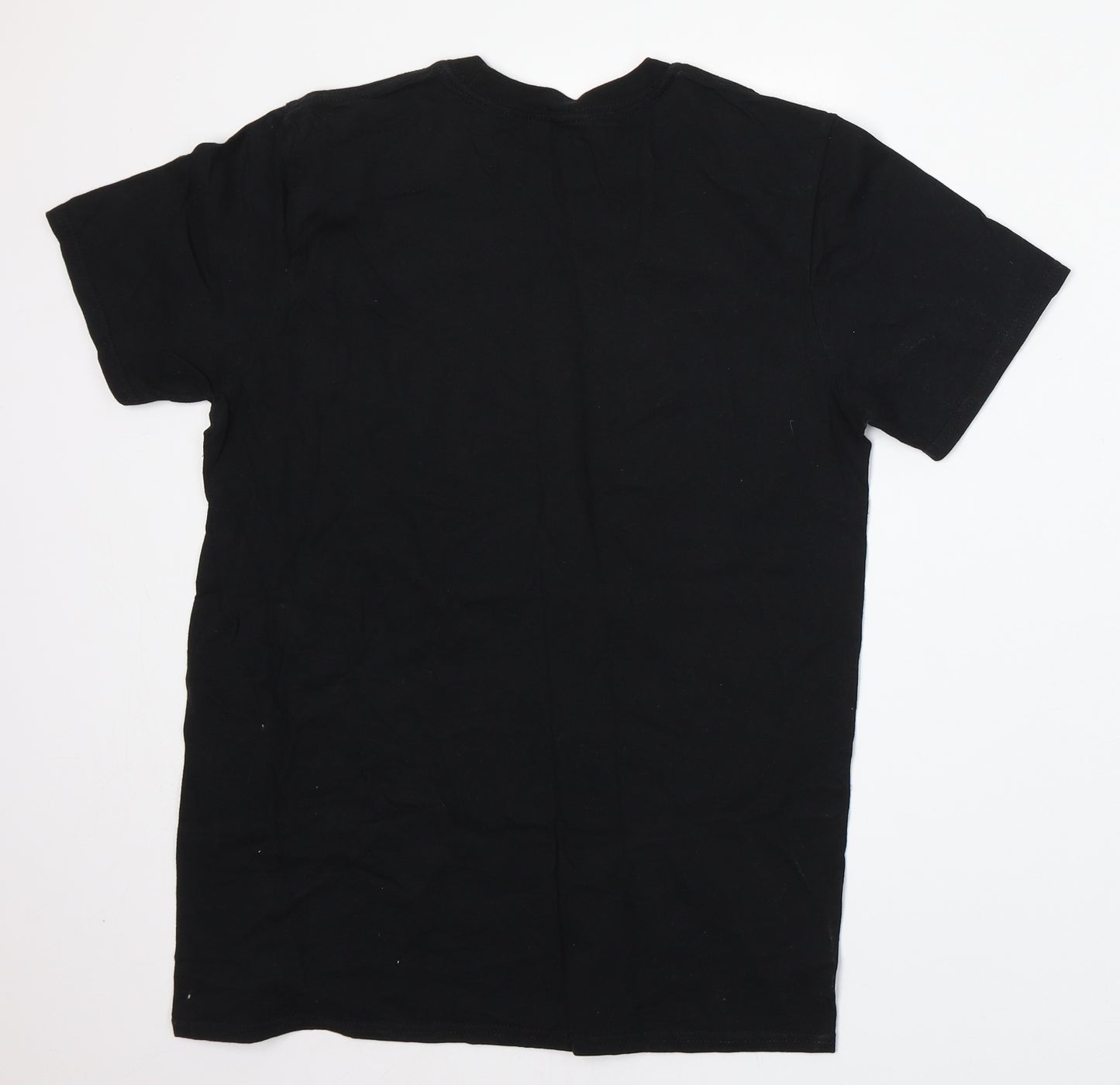 Queen Mens Black Cotton T-Shirt Size S Round Neck - Queen 1980 Tour