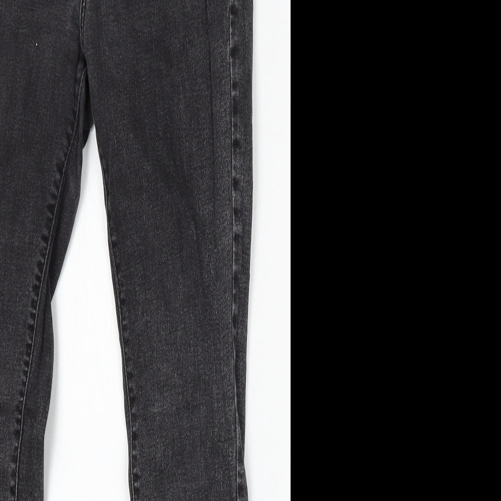 TU Womens Grey Cotton Skinny Jeans Size 10 L30 in Regular Button