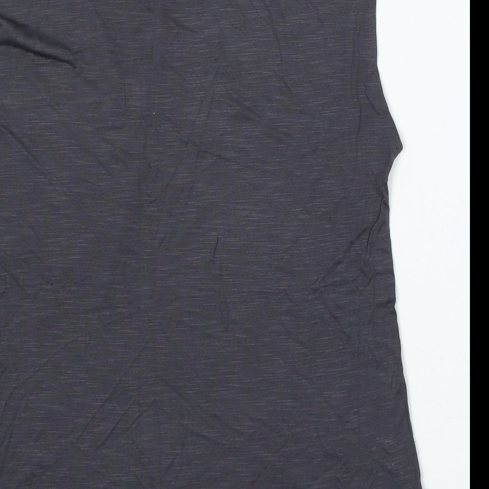 Atmosphere Womens Blue Viscose Basic T-Shirt Size 12 Round Neck