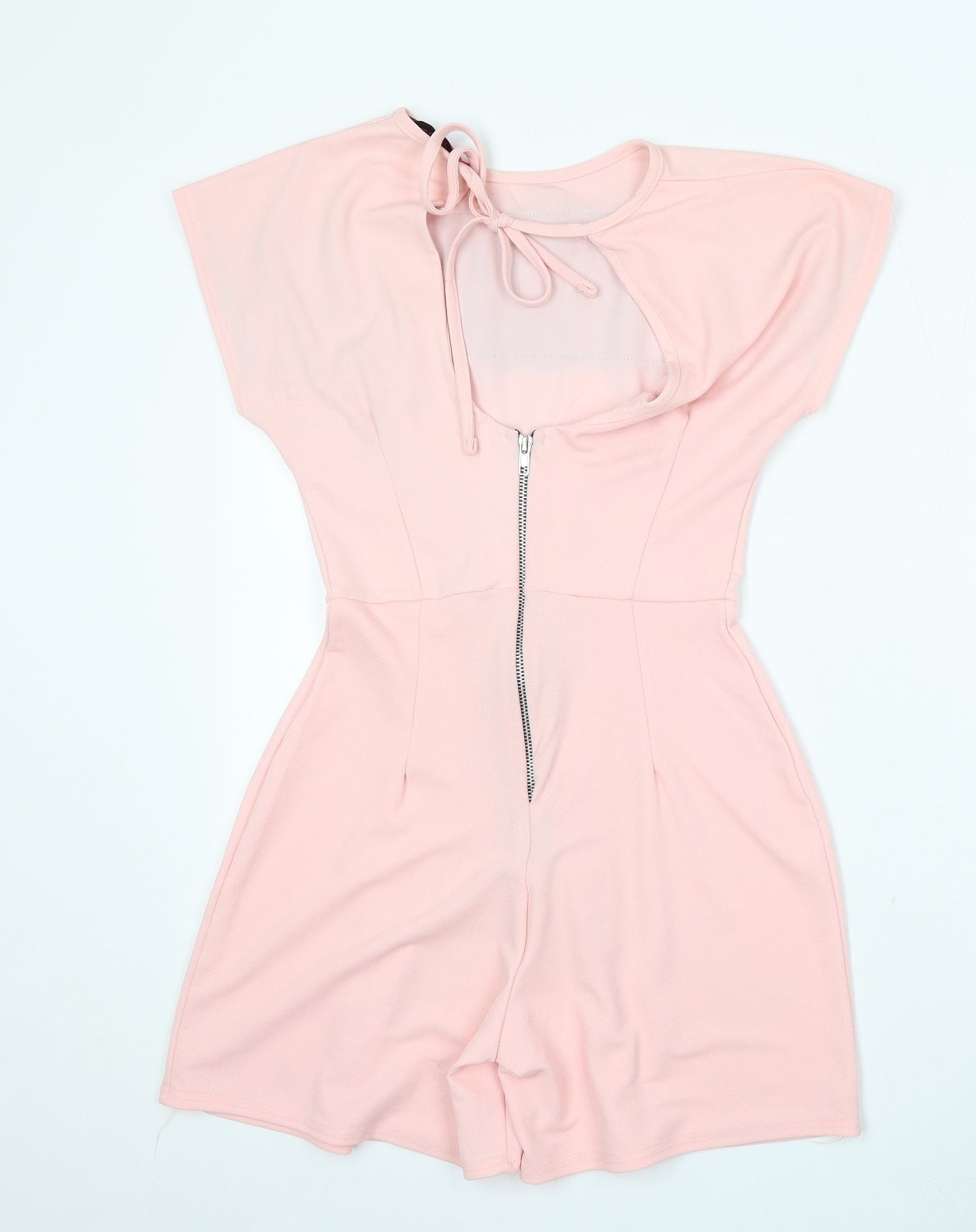 Boohoo Womens Pink Polyester Playsuit One-Piece Size 8
