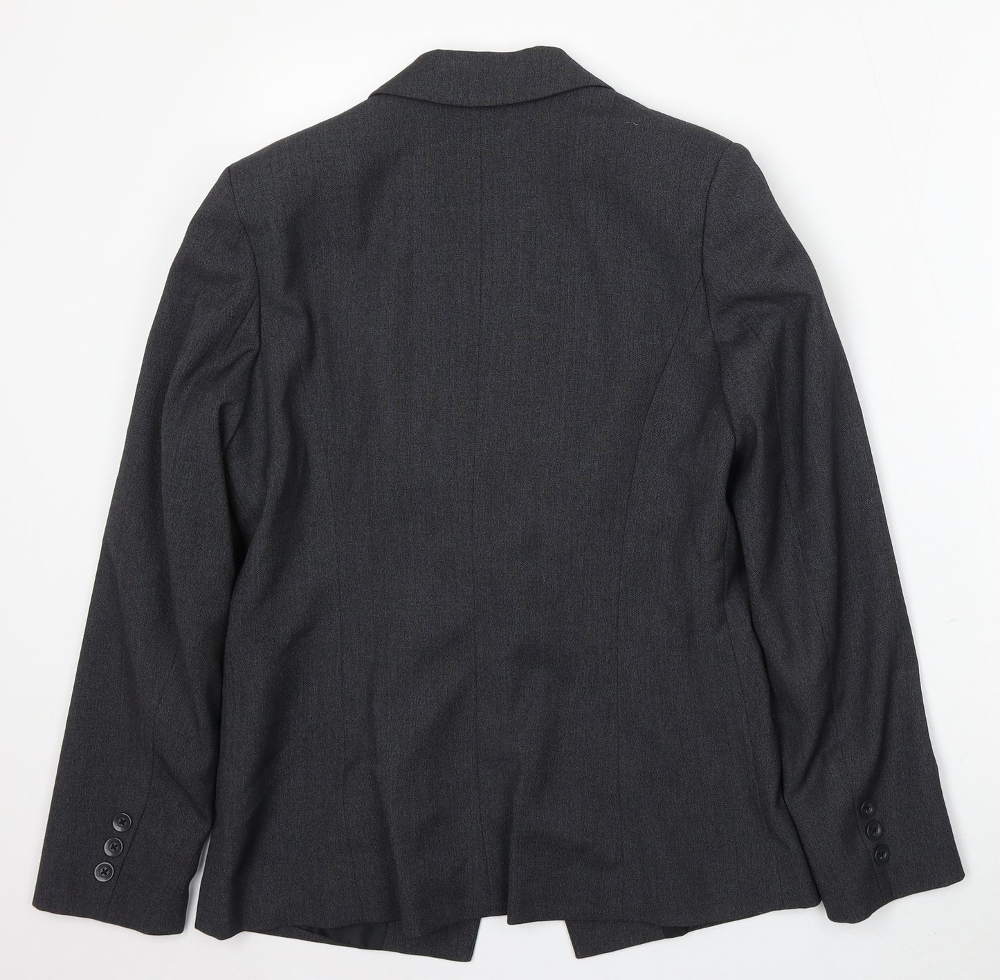 Papaya Womens Grey Polyester Jacket Suit Size 10