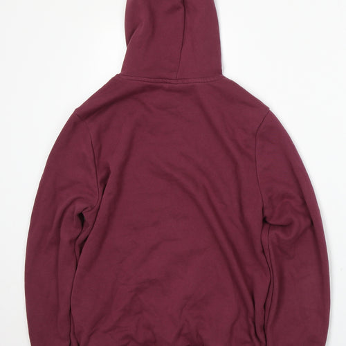 adidas Girls Purple Cotton Pullover Hoodie Size 14-15 Years