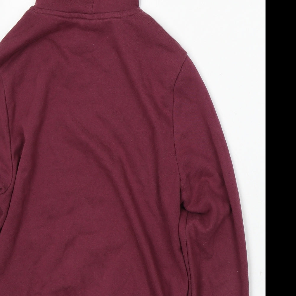 adidas Girls Purple Cotton Pullover Hoodie Size 14-15 Years