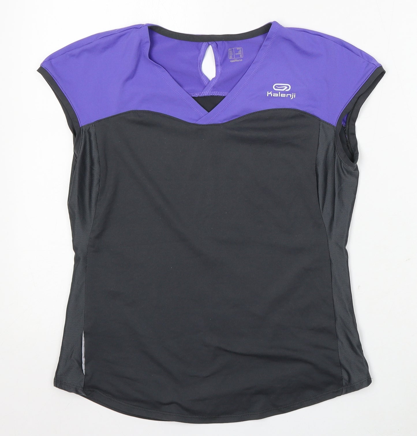 Kalenji Womens Purple Polyester Basic Tank Size XS V-Neck