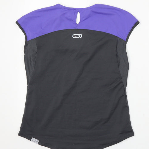 Kalenji Womens Purple Polyester Basic Tank Size XS V-Neck