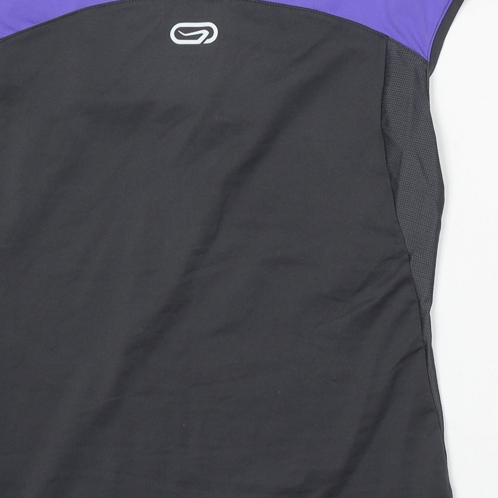 Kalenji Womens Purple Polyester Basic Tank Size XS V-Neck
