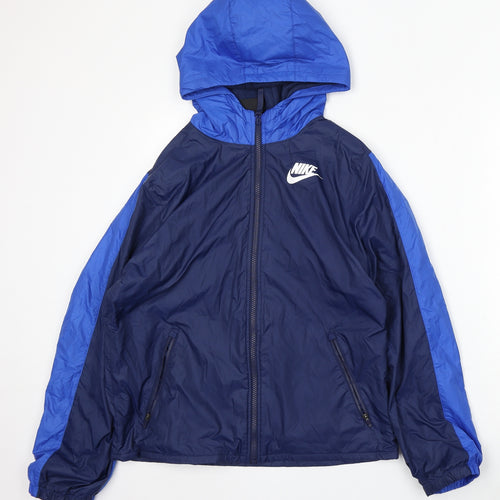 Nike Boys Blue Jacket Size XL Zip