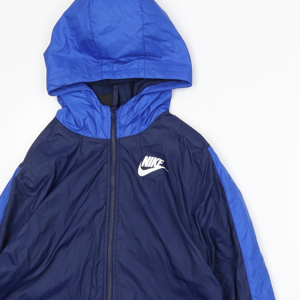 Nike Boys Blue Jacket Size XL Zip
