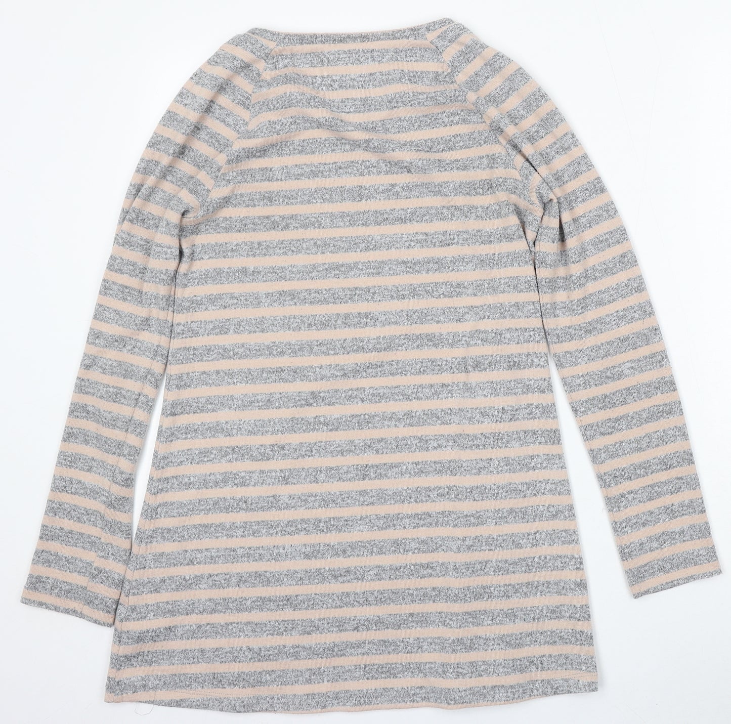 Marks and Spencer Womens Multicoloured Round Neck Striped Polyester Pullover Jumper Size 10