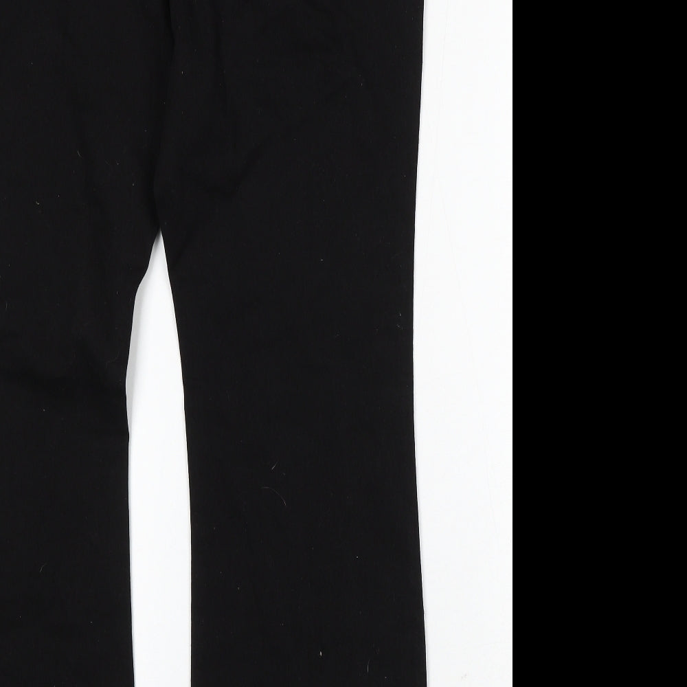 Studio Denim Womens Black Cotton Bootcut Jeans Size 16 L32 in Regular Button