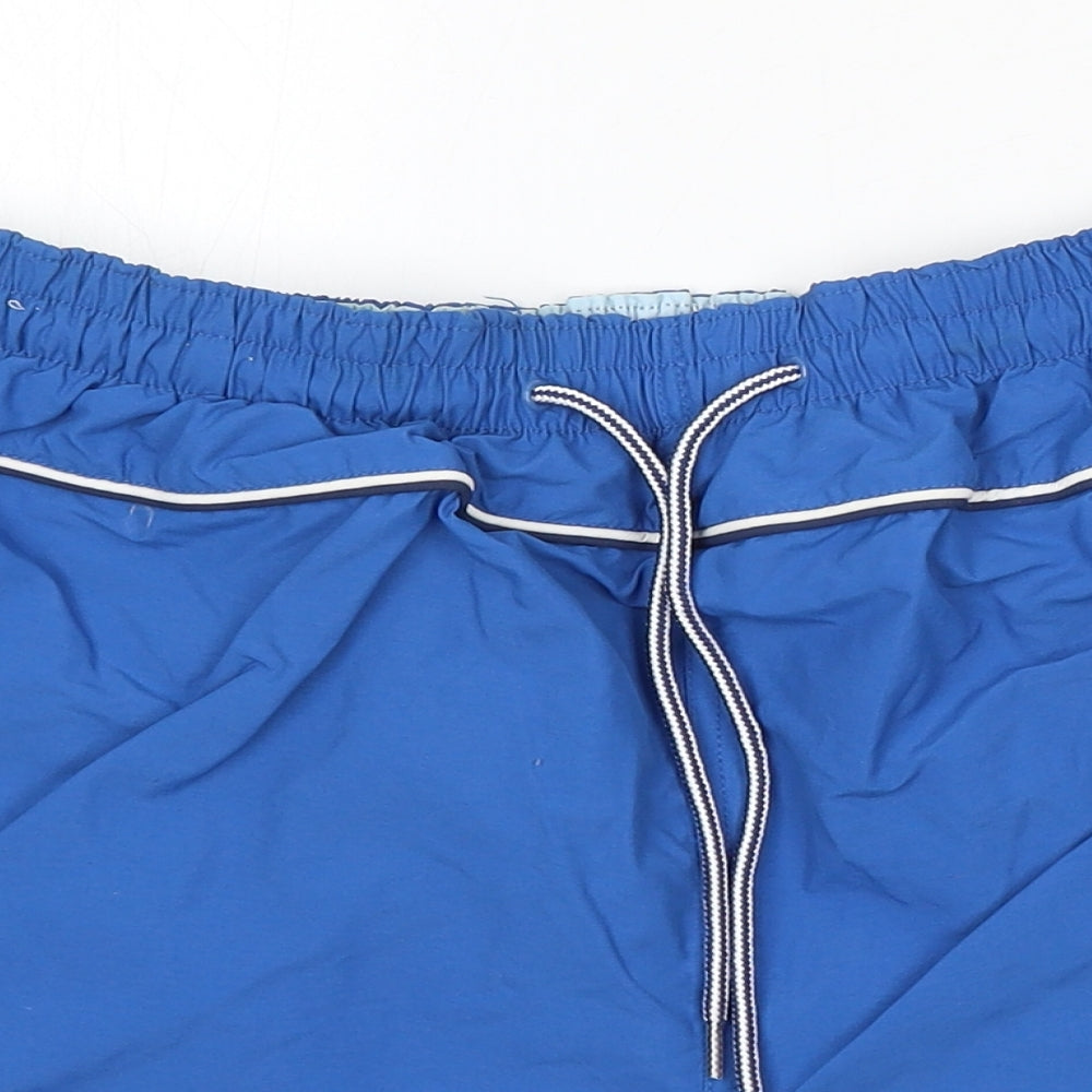 Cedar Wood State Mens Blue Polyester Athletic Shorts Size M L6 in Regular