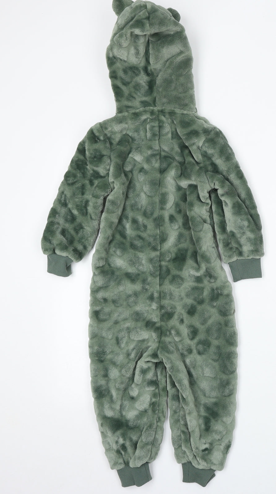 F&F Boys Green Solid Polyester One Piece Size 2-3 Years Zip - dinosaur
