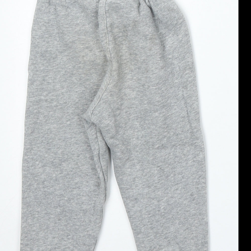 Nike Boys Grey Cotton Jogger Trousers Size 2-3 Years Regular