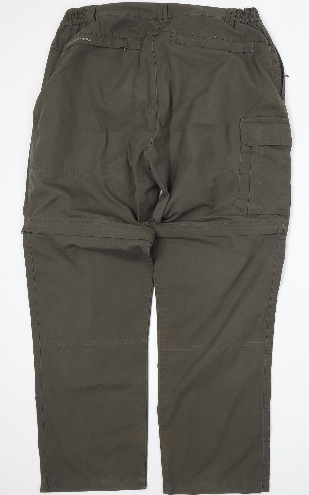 Craghoppers Mens Green Polyester Cargo Trousers Size 36 L31 in Regular