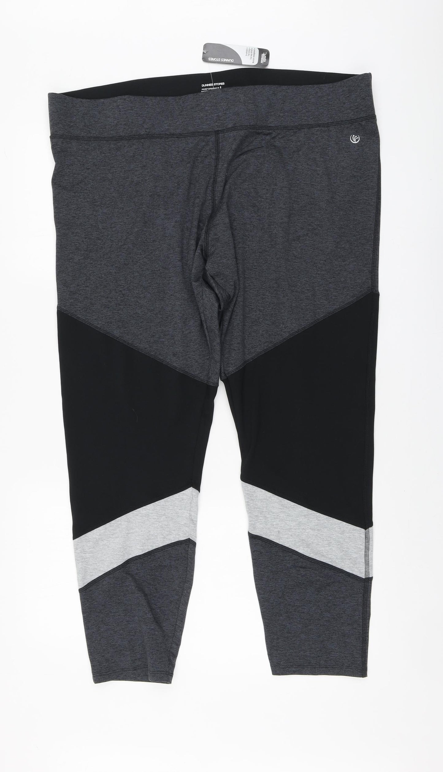 Dunnes Stores Womens Grey Polyester Jogger Leggings Size 2XL L26 in Regular