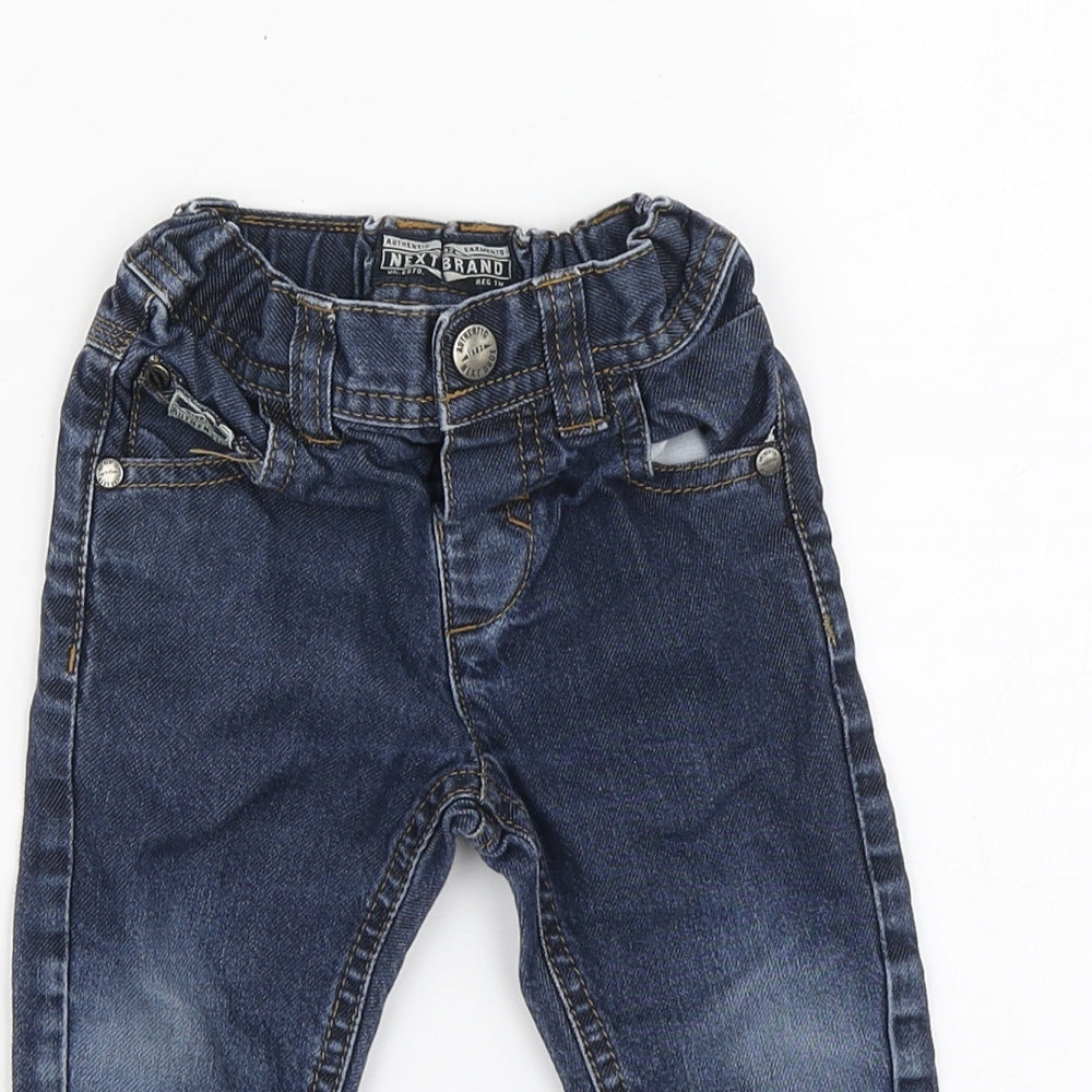 NEXT Boys Blue Cotton Cropped Jeans Size 12-18 Months