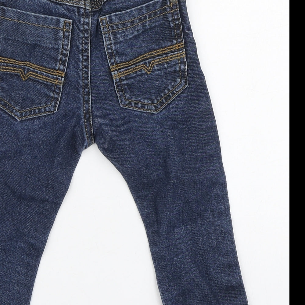 NEXT Boys Blue Cotton Cropped Jeans Size 12-18 Months