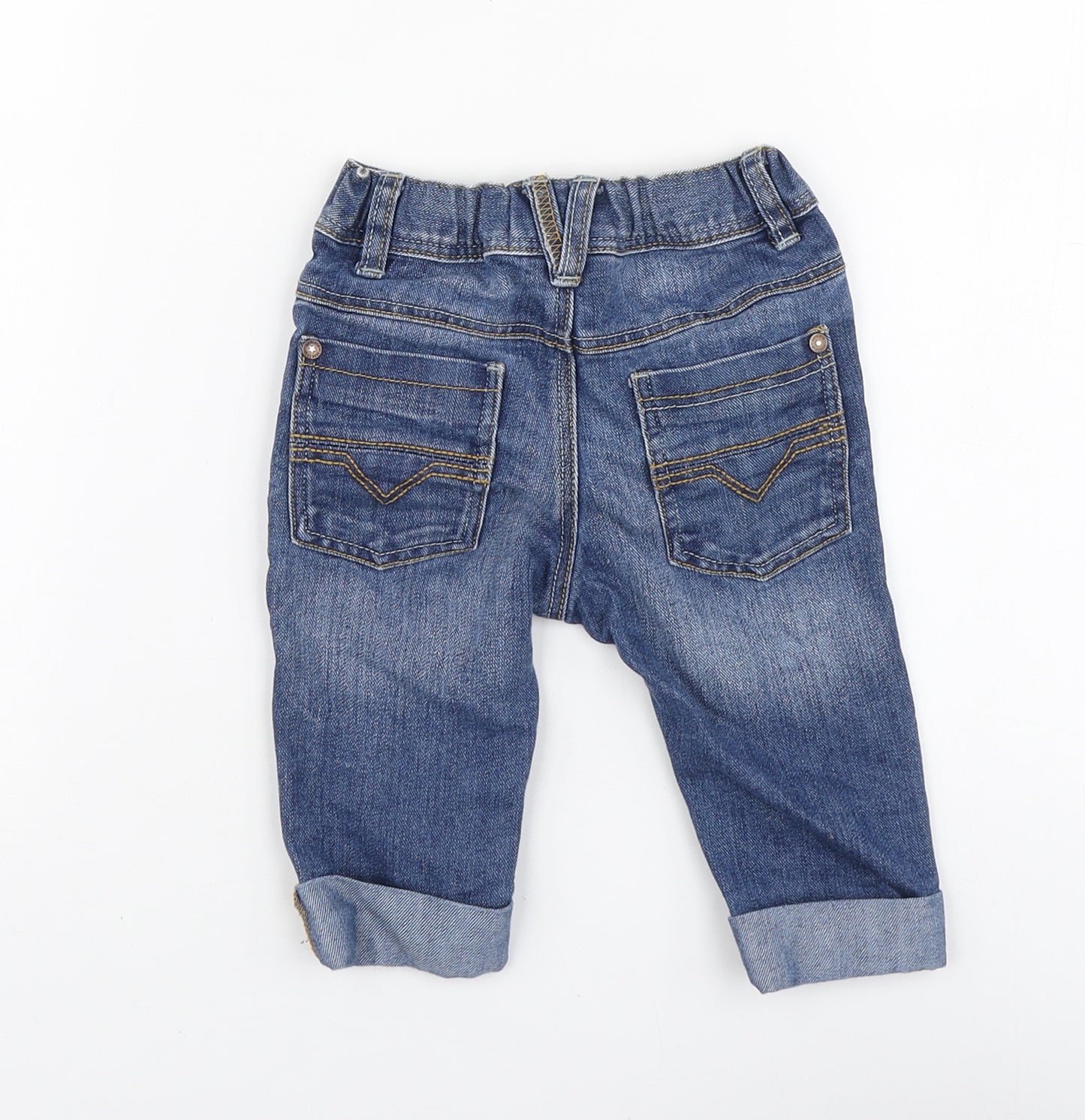 NEXT Boys Blue Cotton Jogger Jeans Size 9-12 Months