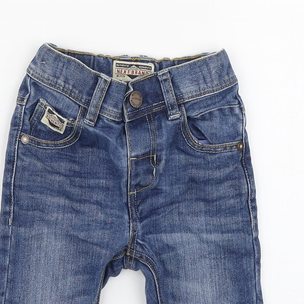 NEXT Boys Blue Cotton Jogger Jeans Size 9-12 Months