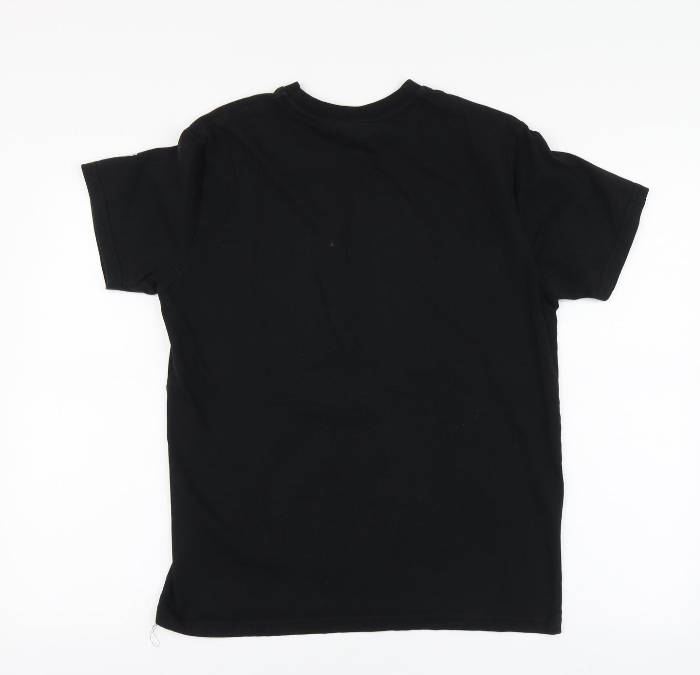 Primark Mens Black Geometric Cotton T-Shirt Size S Round Neck - Call of Duty